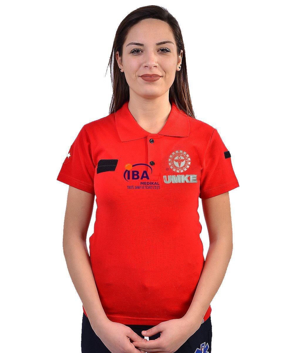 Yeni%20UMKE%20Kırmızı%20Polo%20Yaka%20T-Shirt