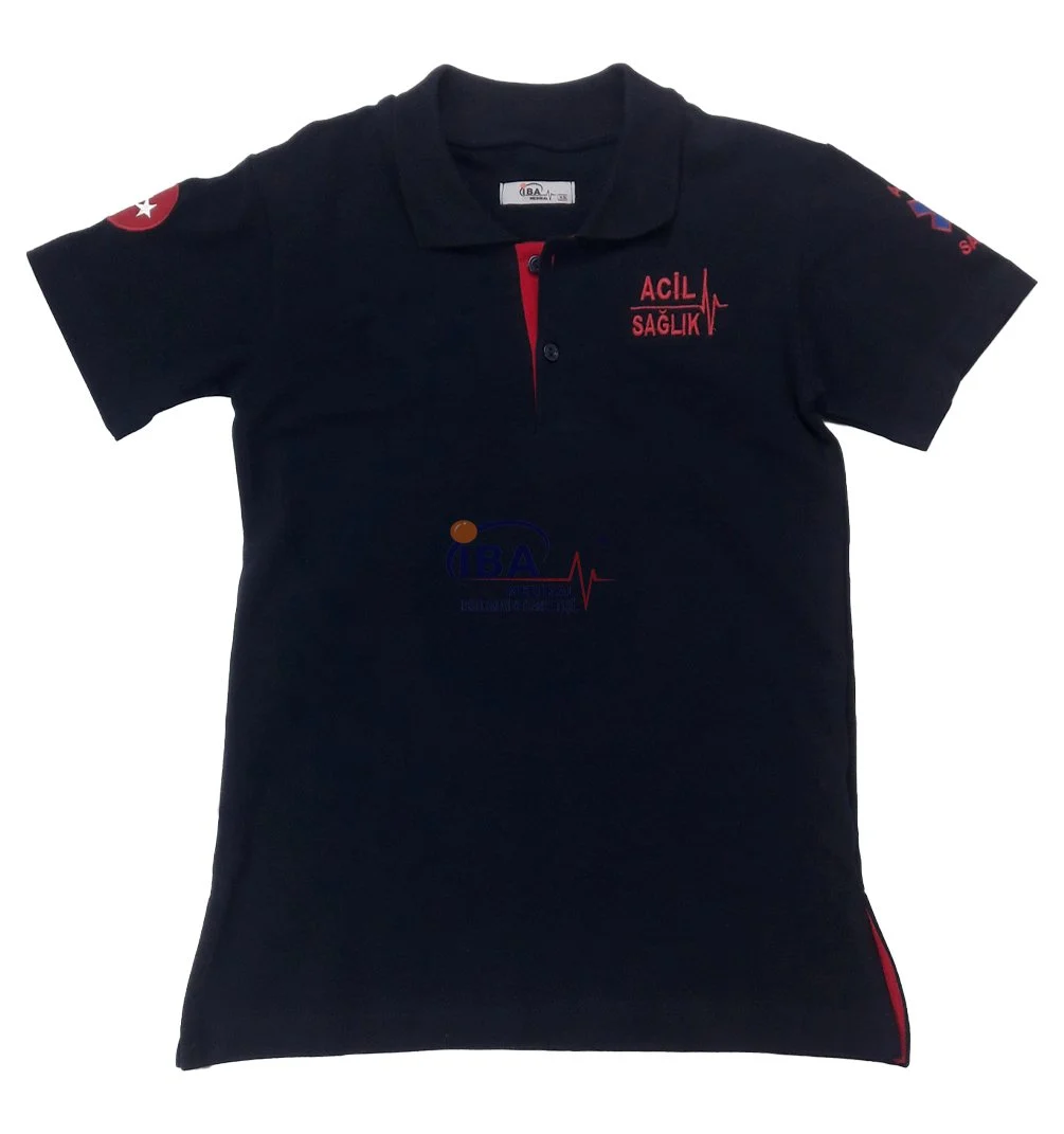 Özel%20Acil%20Sağlık%20Polo%20Yaka%20Kısa%20Kol%20T-Shirt%20Lacivert