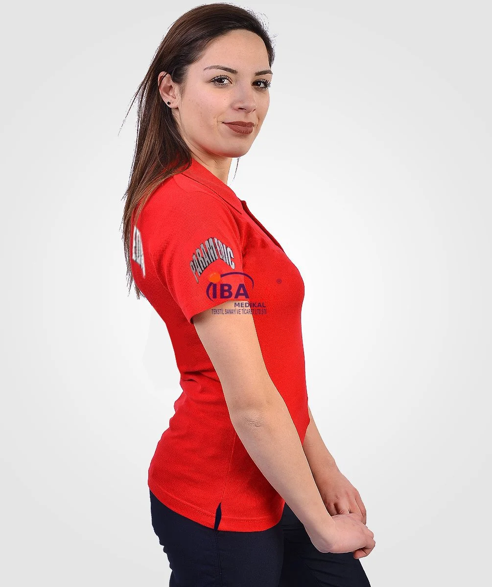 Yeni%20PARAMEDIC%20Kırmızı%20Polo%20Yaka%20T-Shirt