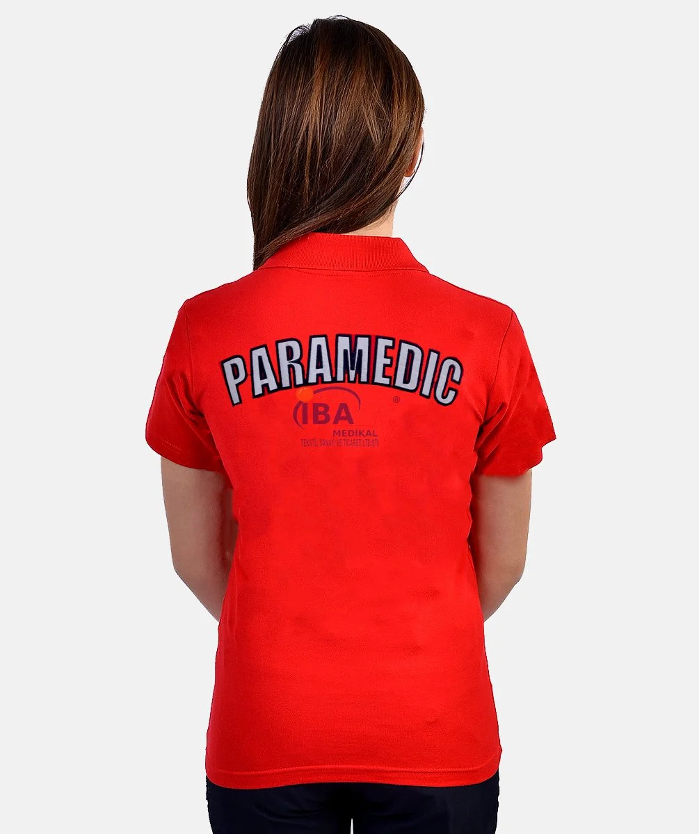 Yeni%20PARAMEDIC%20Kırmızı%20Polo%20Yaka%20T-Shirt