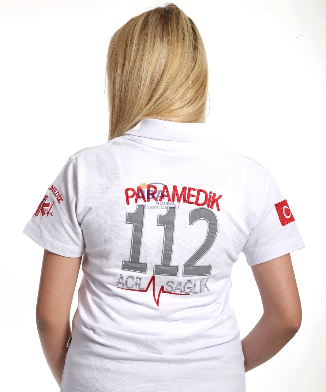 Paramedik%20Kısa%20Kol%20T-Shirt%20(Beyaz)